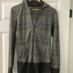 Lululemon, size 8, long jacket with hood